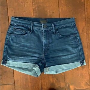 MOTHER Denim Cuffed Shorts Sz 26
